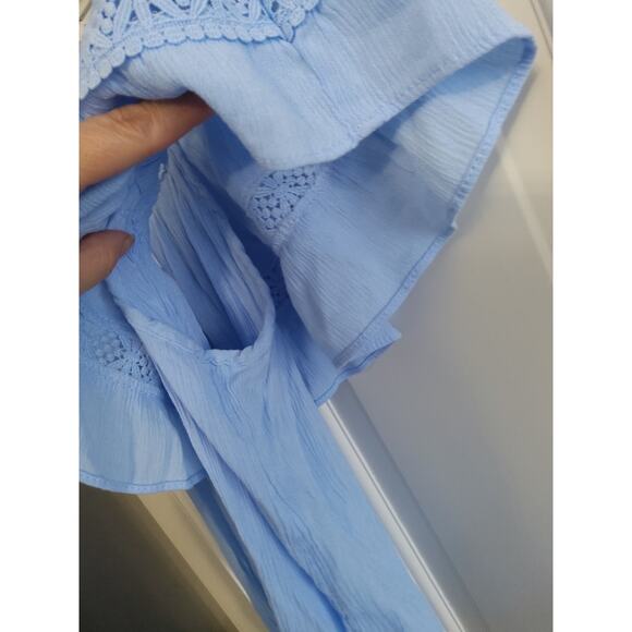 $fairycore Romantic women's blouse size small Ruffled Cottage core boho - Picture 4 of 7